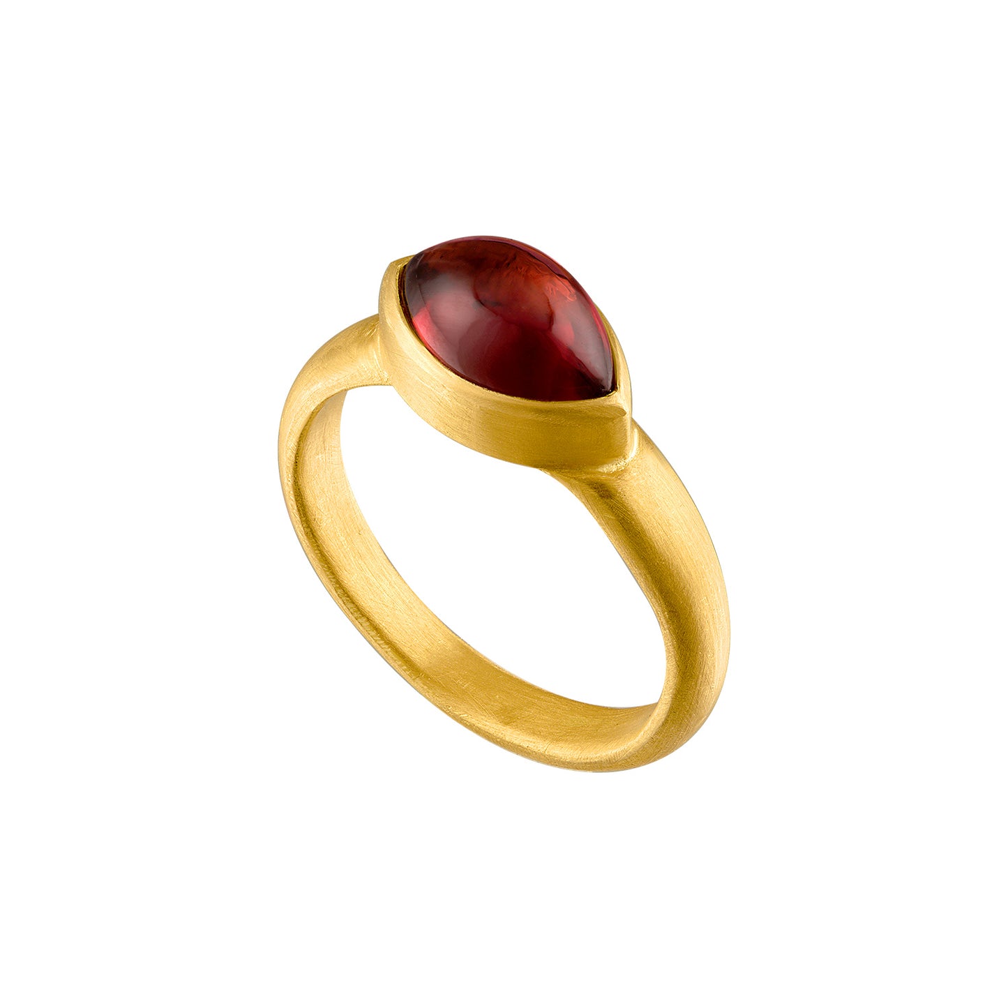 Mini Seed Tower Ring in Garnet